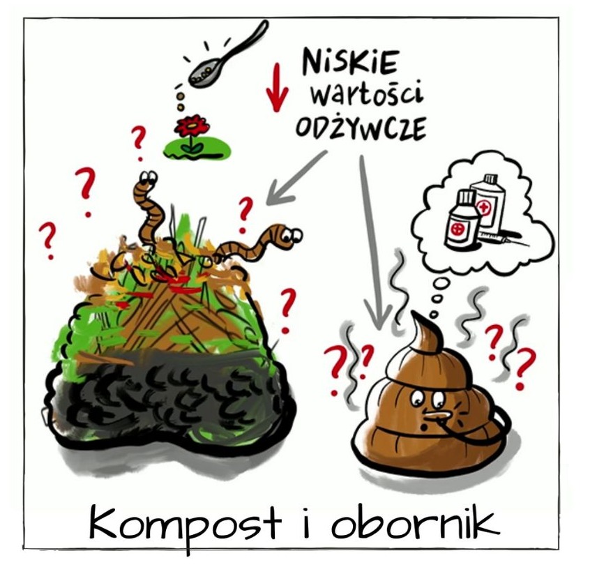 kompost i obornik nawożenie wady